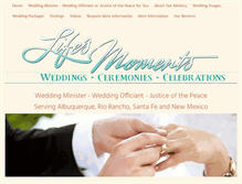 Tablet Screenshot of lifesmomentsnm.com